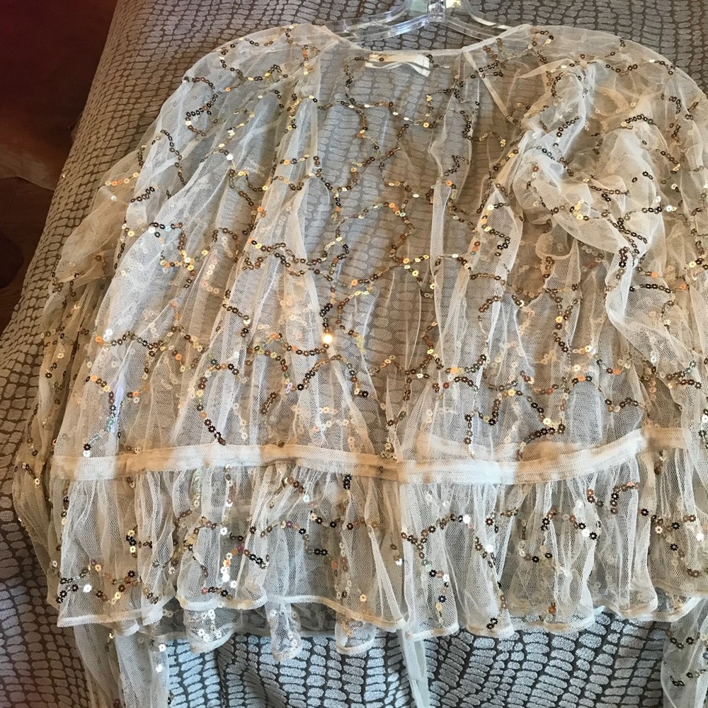 Urban Outfitters Stevie Tie Front Top Size Large - Picture 6 of 6